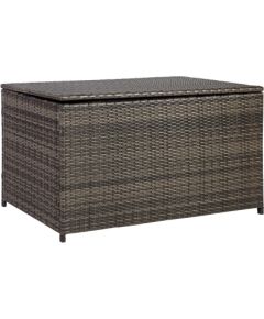 Ящик для подушек WICKER 122x52xH62см, тёмно-коричневый