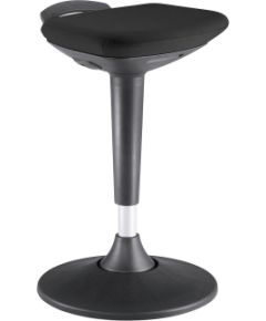 Эргономичный высокий стул SWING D40xH60-84,5см, сиденье обито тканью, цвет: чёрный