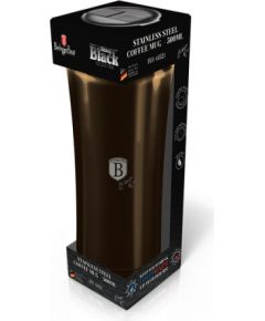 BERLINGER HAUS thermal mug BH/6821 Metallic Line Shiny Black Edition, brown, metallic