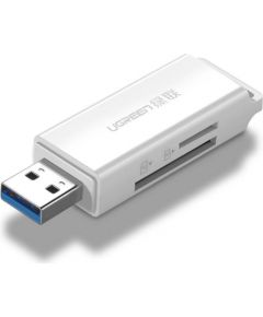 UGREEN CM104 SD/microSD USB 3.0 memory card reader (white)