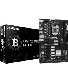 Asrock Q270 Pro BTC+ Intel® Q270 LGA 1151 (Socket H4) ATX