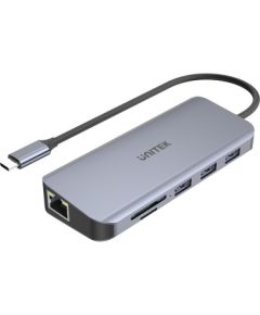 UNITEK D1026B interface hub USB 3.2 Gen 1 (3.1 Gen 1) Type-C 5000 Mbit/s Grey