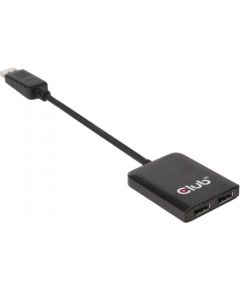 CLUB 3D Multi Stream Transport Hub DisplayPort 1.2 Dual Monitor USB / Type-C Hub