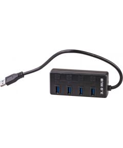 Akyga AK-AD-33 interface hub USB 3.2 Gen 1 (3.1 Gen 1) Type-A 500 Mbit/s Black