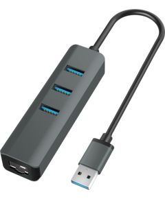 VAKOSS HUB USB 3.0 +RJ45 ETHERNET TC-4502X