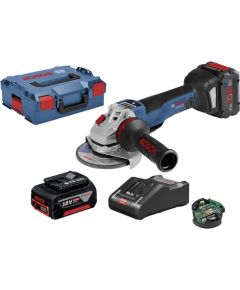 Bosch GWS 18V-10 PSC, 2x8.0Ah ProCORE18V, GAL 18V-160 C Leņķa slīpmašīna