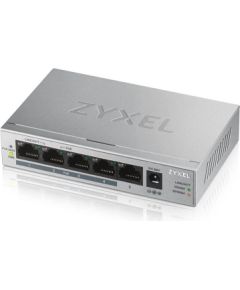 Zyxel GS1005HP Unmanaged Gigabit Ethernet (10/100/1000) Silver Power over Ethernet (PoE)