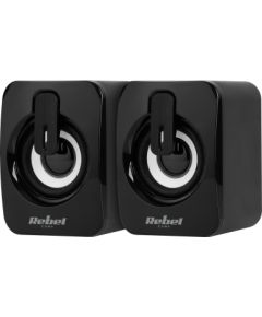 Rebel CS-15 Datora 2.0 Skaļruņi 2x 3W ar 3.5mm Audio / USB