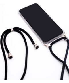 Evelatus Samsung A50s Case with rope Black Transparent