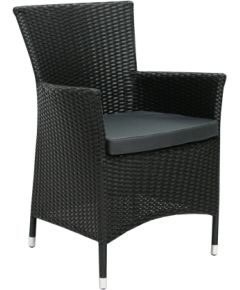 Krēsls WICKER-1 61x58xH86cm, melns