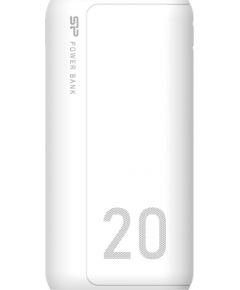 SILICON POWER GS15 Powerbank External battery 20000 mAh 2x USB 2.1A (SP20KMAPBKGS150W) White