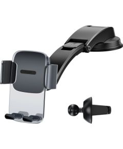 Baseus Easy Control Clamp car holder for grille / dashboard (black)