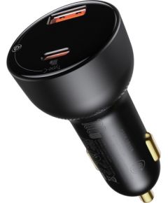 Baseus Superme Car charger, USB, USB-C, 100W (black)