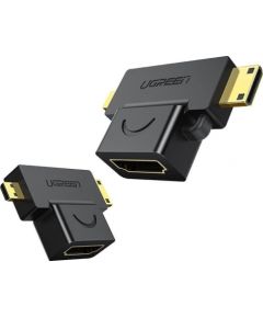 UGREEN 20144 adapter mini / micro HDMI to HDMI (black)