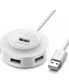 UGREEN CR106 Hub Adapter 4in1, 4xUSB, 1m (white)