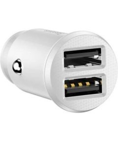 Baseus Grain Car Charger 2x USB 5V 3.1A (white)