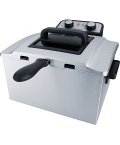 Steba DF 300 Double 5 L 3000 W Black, Stainless steel