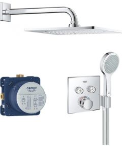 Grohe Grohtherm SmartControl dušas komplekts ar augšējo dušu, iebūvējamu termostatu ar rokas dušu, hroms