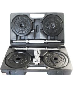 Cast iron weight dumbbells set with case TOORX 1.5-20 kg