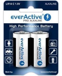 Alkaline batteries everActive Pro Alkaline LR14 C - blister card - 2 pieces