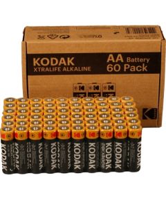 Kodak XTRALIFE alkaline AA battery 2700 mAh (60pack)