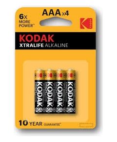 Kodak XTRALIFE alkaline AAA battery (4 pack)