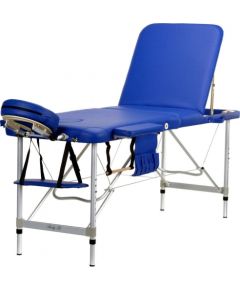 BODYFIT Stół, łóżko aluminiowe 3 segmentowe do masażu Niebieskie (598)