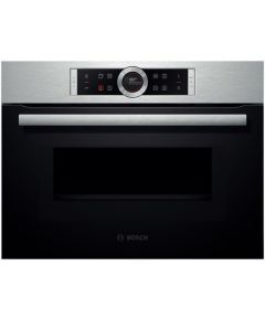 Bosch CMG633BS1 komp. cepeškr. ar mikroviļņu f-ciju, TFT, 4D, Inox