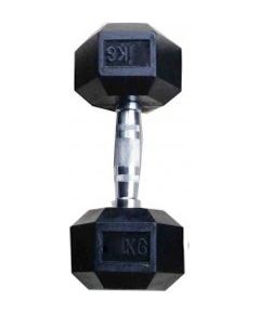 Hex rubber dumbbell TOORX 3kg Hanteles  un  komplekti 