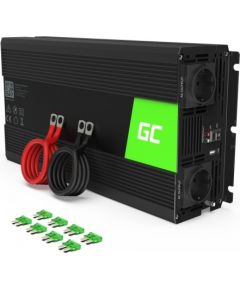 Green Cell Invertors 12V uz 230V | Tīra Sinusoīda | Jauda 1500W