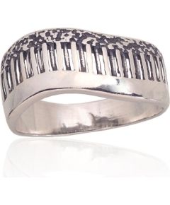 Серебряное кольцо #2101762(POx-Bk), Серебро	925°, оксид (покрытие), Размер: 17.5, 3.3 гр.