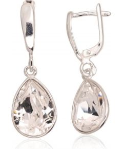 Sudraba auskari ar 'angļu' slēdzēju #2203615_SV, Sudrabs	925°, Kristāli swarovski , 6 gr.