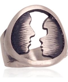 Серебряное кольцо #2101769(Matt+POx-MattBk), Серебро	925°, оксид (покрытие), Размер: 21, 6.5 гр.