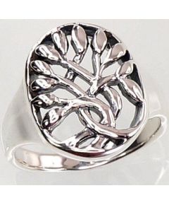 Серебряное кольцо #2100721(POx-Bk), Серебро	925°, оксид (покрытие), Размер: 17, 5.1 гр.
