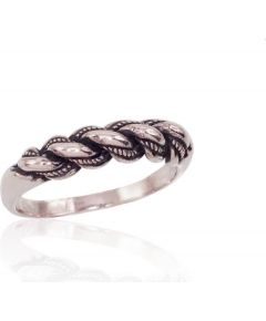 Серебряное кольцо #2100004(POx-Bk), Серебро	925°, оксид (покрытие), Размер: 20.5, 5.1 гр.