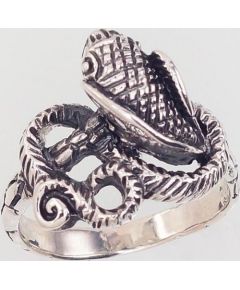 Серебряное кольцо #2101602(POX-BK), Серебро	925°, оксид (покрытие), Размер: 17, 5 гр.