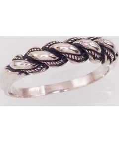 Серебряное кольцо #2100004(POX-BK), Серебро	925°, оксид (покрытие), Размер: 22, 5.1 гр.