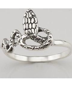 Серебряное кольцо #2101486(POX-BK), Серебро	925°, оксид (покрытие), Размер: 17, 4 гр.