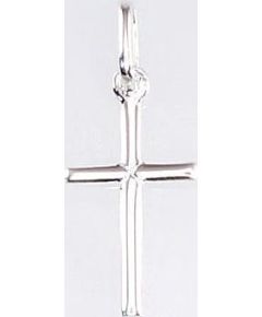 Серебряный кулон-крестик #2300563, Серебро	925°, 0.4 гр.