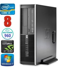 HP 8100 Elite SFF i5-750 8GB 960SSD GT1030 2GB DVD WIN7Pro