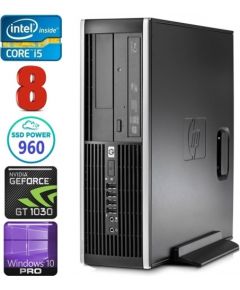 HP 8100 Elite SFF i5-750 8GB 960SSD GT1030 2GB DVD WIN10Pro