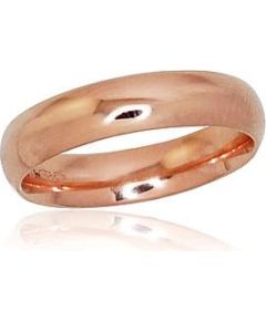 Золотое обручальное кольцо #1100726(AU-R) (Comfort fit, Толщина кольца 4.5mm), Красное золото	585°, Размер: 21, 5.6 гр.