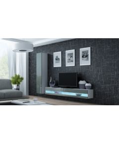 Cama Meble Cama Living room cabinet set VIGO NEW 9 white/grey gloss