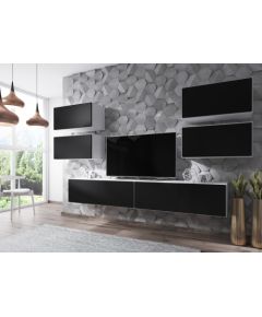 Cama Meble Cama living room furniture set ROCO 2 (2xRO1 + 4xRO3) white/white/black
