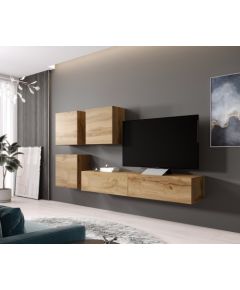 Cama Meble Cama Living room cabinet set VIGO 23 wotan oak/wotan oak gloss