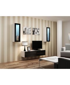 Cama Meble Cama Living room cabinet set VIGO 8 white/black gloss