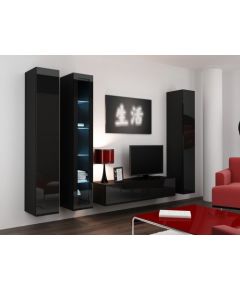Cama Meble Cama Living room cabinet set VIGO 15 black/black gloss