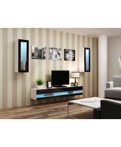Cama Meble Cama Living room cabinet set VIGO NEW 11 white/black gloss