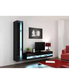 Cama Meble Cama Living room cabinet set VIGO NEW 8 black/black gloss