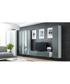 Cama Meble Cama Living room cabinet set VIGO 15 white/grey gloss